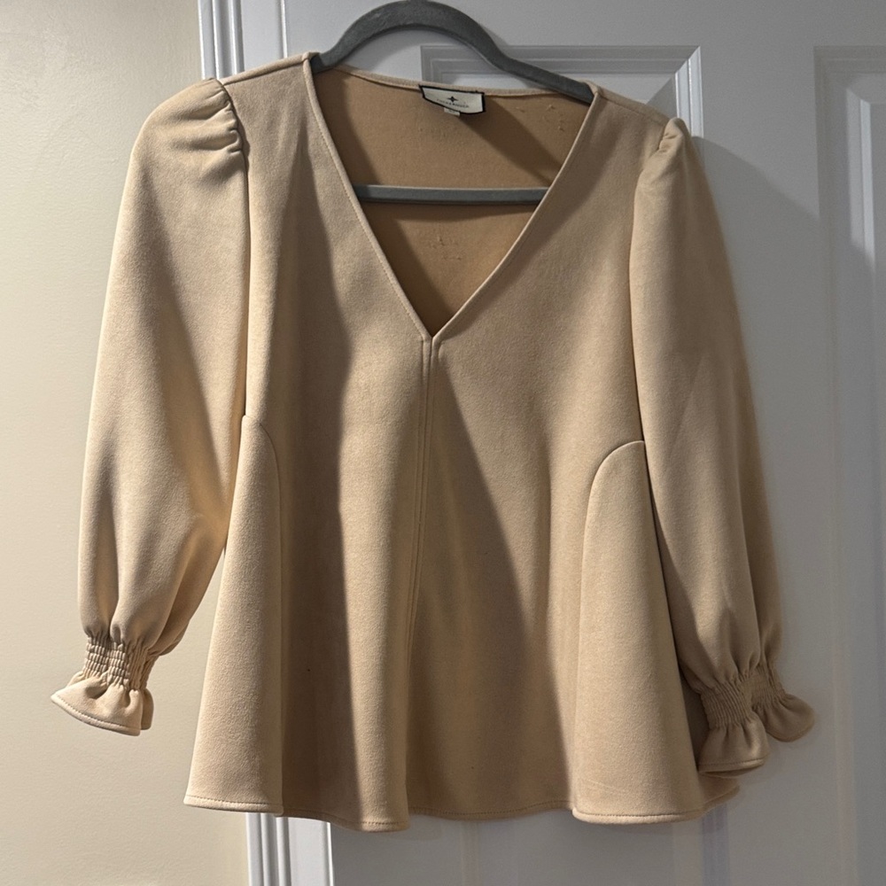 Tuckernuck Bone Suede Women's Blouse